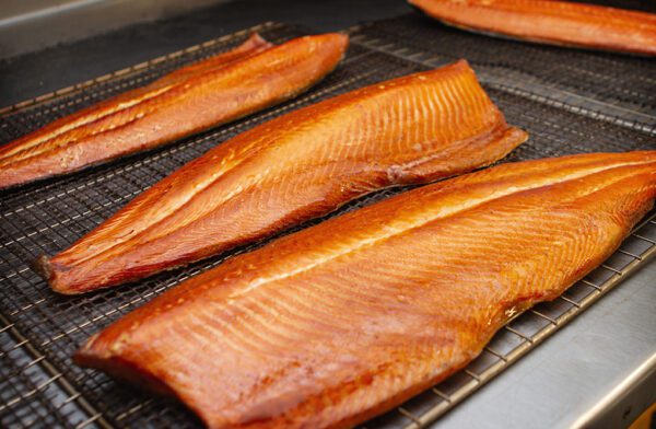 Hot Smoked Salmon Portions or Whole sides £30.00 per kilo