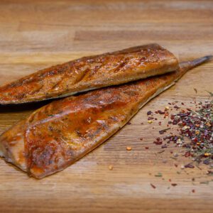 Hot Smoked Mackerel with Garlic & Rosemary £21.50 kg